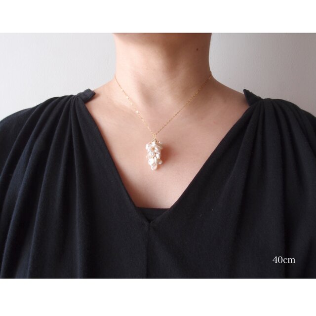 K14gf】Petit Petal × Biwa × Keshi Pearl Necklace ／3wayパール