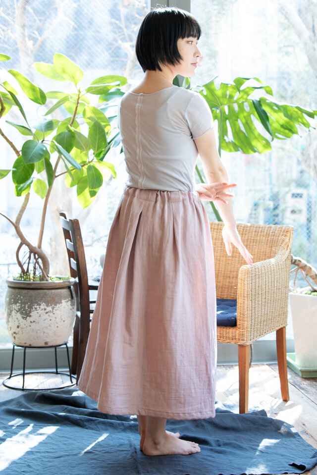 Ticien☆技あり マルチカラー メッシュ プリーツ ロングスカート