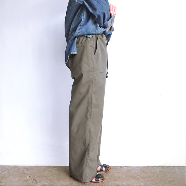 リップストップベイカーパンツ（カーキ） | iichi 日々の暮らしを