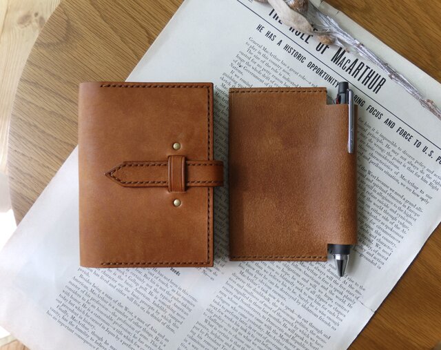 トラベラーズノートカバー／パスポートサイズ（2~3冊用）／革