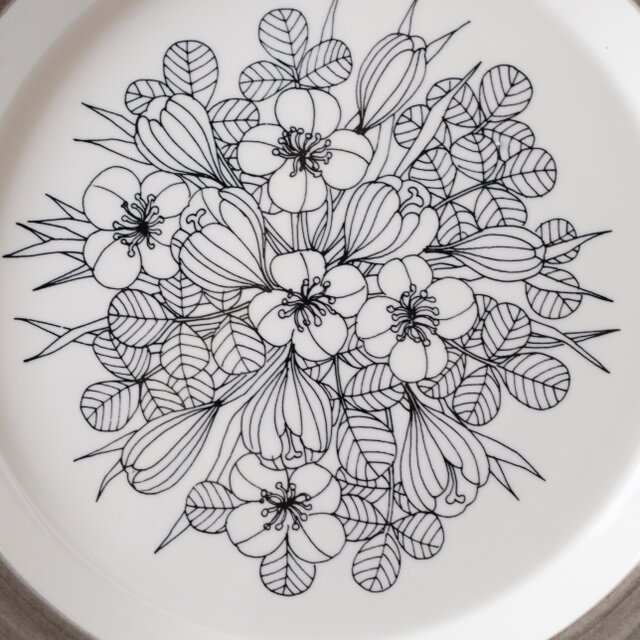 ARABIA Krokus plate アラビア クロッカス 24.5cmプレート ディナー