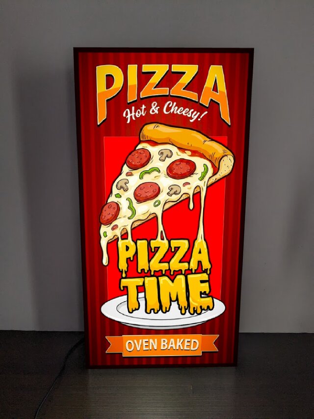 【Lサイズ】ピザ イタリアン パン 看板 置物 アメリカン雑貨 ライトBOX Lサイズ】ピザ イタリアン イタリア料理 焼きたて パン 店舗 キッチン