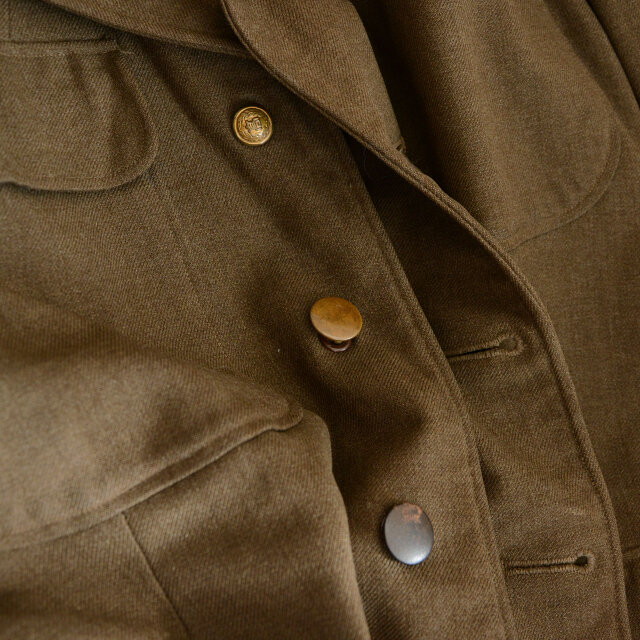 ▪️40s MILITARY ジャケット チェンジボタン ワッペン フェード 40s US ARMY 米軍実物 ヴィンテージ オフィサージャケット｜チェンジ