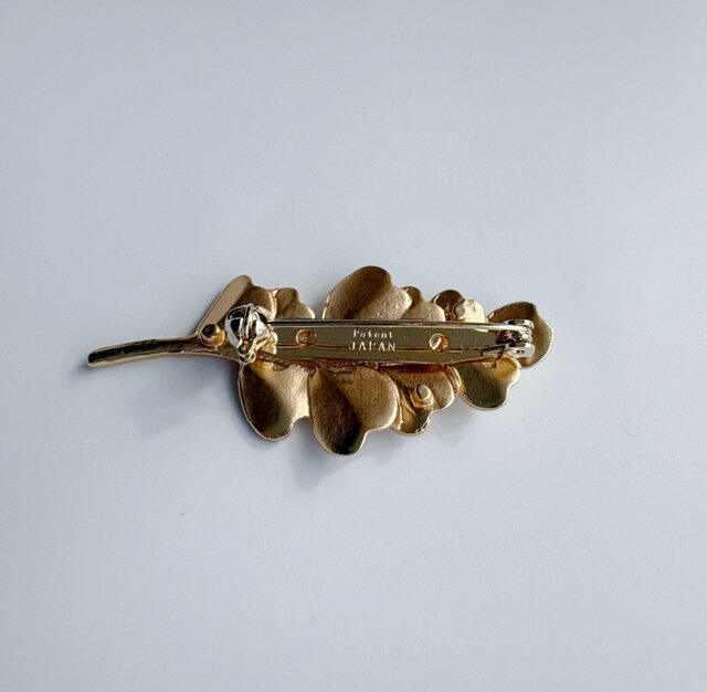 ヴィンテージリーフ④パールブローチ あこやパール セレモニー 大人