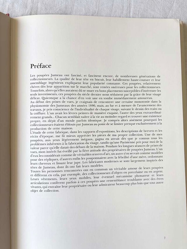 フランス古本 最も美しい人形の本 Jumeau フランス人形 アンティーク
