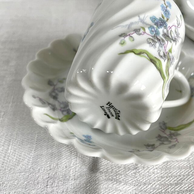 コーヒーカップ＆ソーサー リモージュアビランド すずらん Limoges