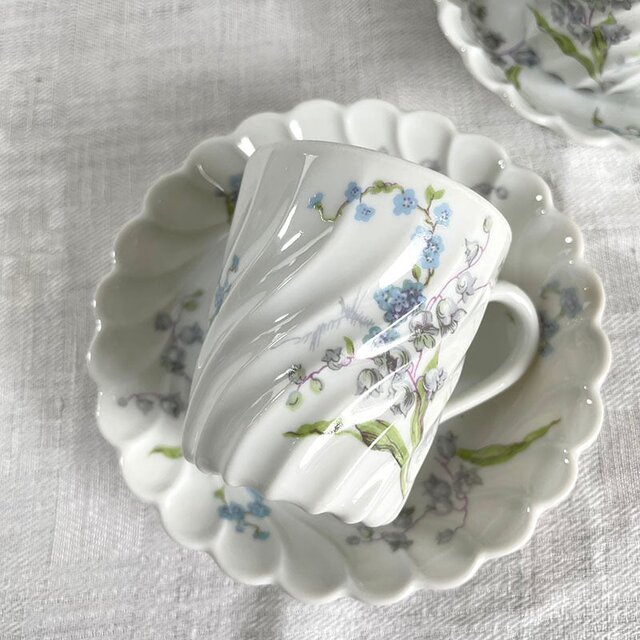 コーヒーカップ＆ソーサー リモージュアビランド すずらん Limoges