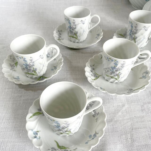 コーヒーカップ＆ソーサー リモージュアビランド すずらん Limoges