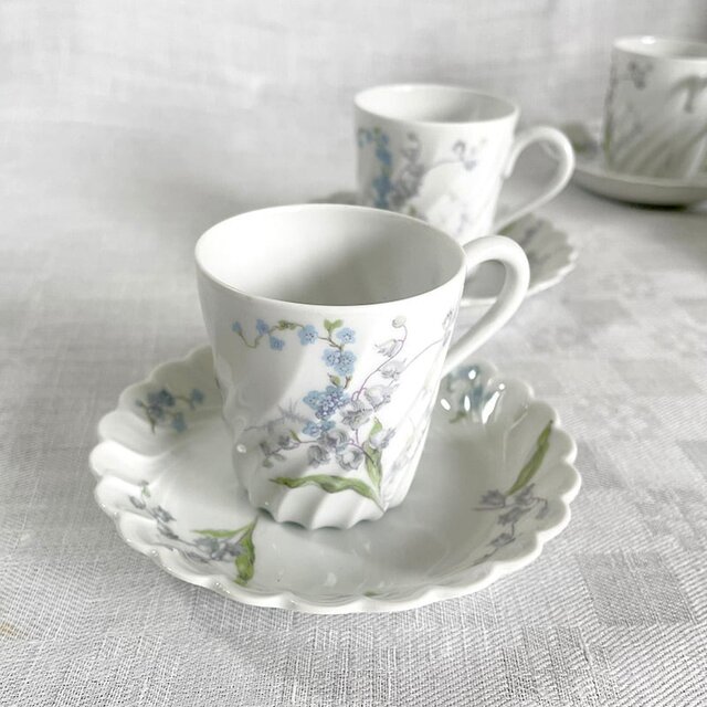 コーヒーカップ＆ソーサー リモージュアビランド すずらん Limoges