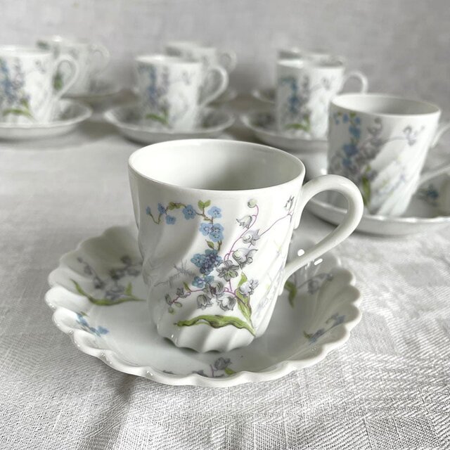 コーヒーカップ＆ソーサー リモージュアビランド すずらん Limoges