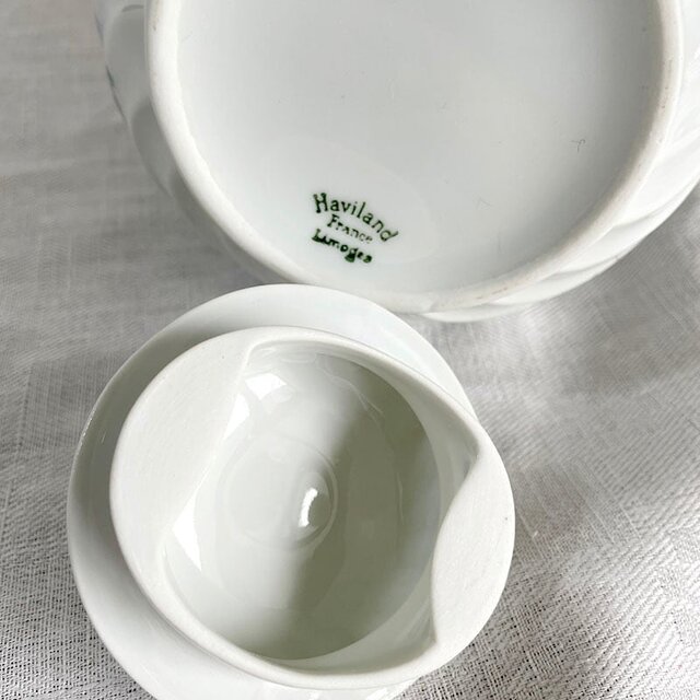 【極美品】リモージュ　アビランド　ティーポット他 コーヒーポット（小）リモージュアビランド すずらん・勿忘草 Limoges