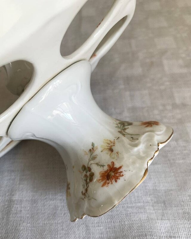 エッグスタンド フルーツスタンド コンポティエ ロカイユ装飾 オブジェ