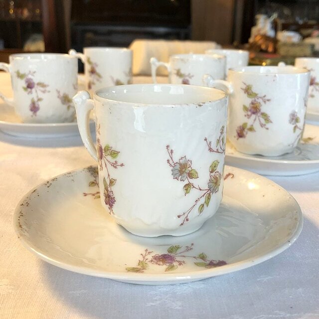 リモージュ 秋色花 コーヒーカップ＆ソーサー Limoges 12twbc3 | iichi 