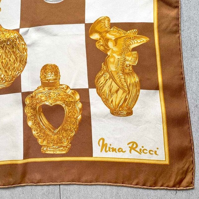 シルクスカーフ ニナ・リッチ 香水瓶 Nina Ricci 12ACci9 | iichi 日々