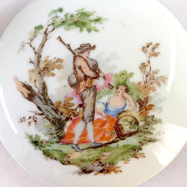 ボンボニエール 恋人たち 陶器の小物入れ 12OTbp4 | iichi 日々の