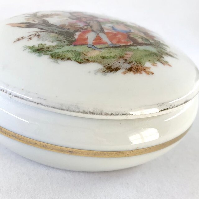 ボンボニエール 恋人たち 陶器の小物入れ 12OTbp4 | iichi 日々の
