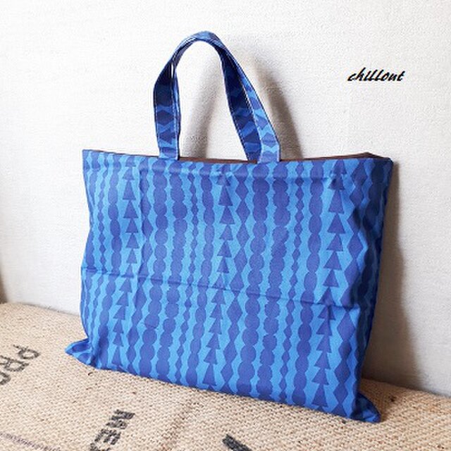 確認用♡No.318♡レッスンバック♡青ワンピース♡ハンドメイド♡入園入学♡ 入園・入学】レッスンバッグ：ブルーストライプ【0318】 | iichi 日々