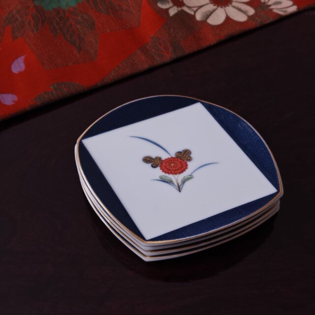 香蘭社｜菊紋様 ｜金彩｜ 銘々皿 ｜ヴィンテージ ｜廃盤 ｜日本