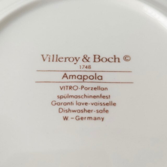 Villeroy & Boch｜AMAPOLA｜ビレロイ＆ボッホ｜アマポーラ｜プレート
