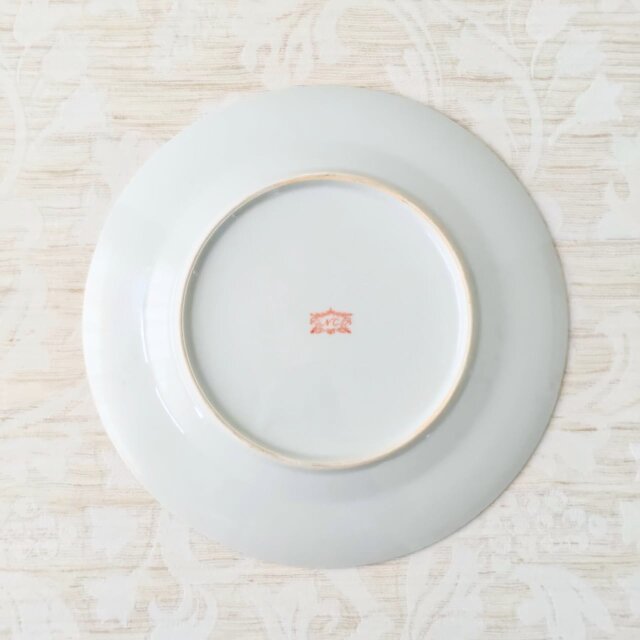 NARUMI｜CHINA ｜ナルミ ｜鳴海製陶 ｜ ピンク ｜葉っぱ柄 ｜プレート