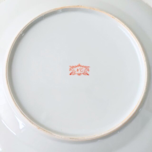 NARUMI｜CHINA ｜ナルミ ｜鳴海製陶 ｜ ピンク ｜葉っぱ柄 ｜プレート