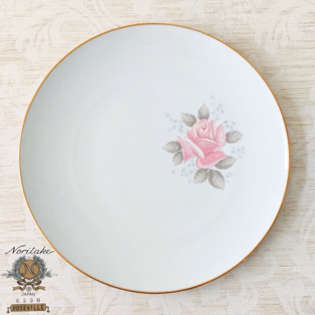 Noritake Roseville ノリタケ ローズビル 薔薇 バラ 27cm プレート