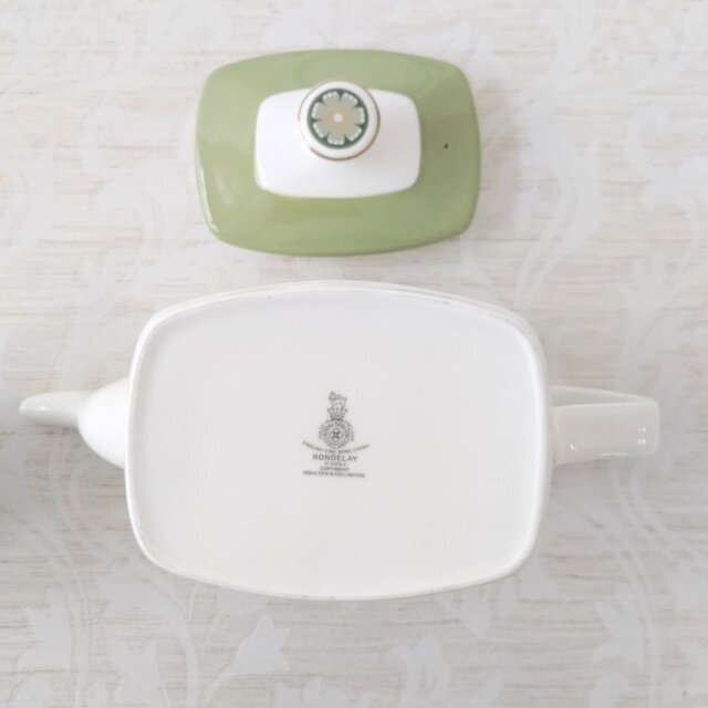 Royal Doulton｜Rondelay｜ロイヤルドルトン｜ティーポットセット＋皿