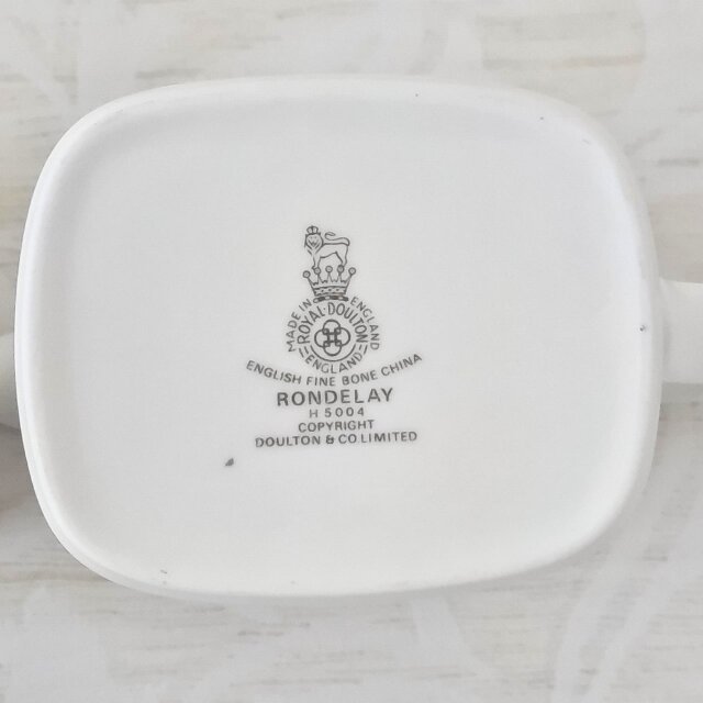 Royal Doulton｜Rondelay｜ロイヤルドルトン｜ティーポットセット＋皿