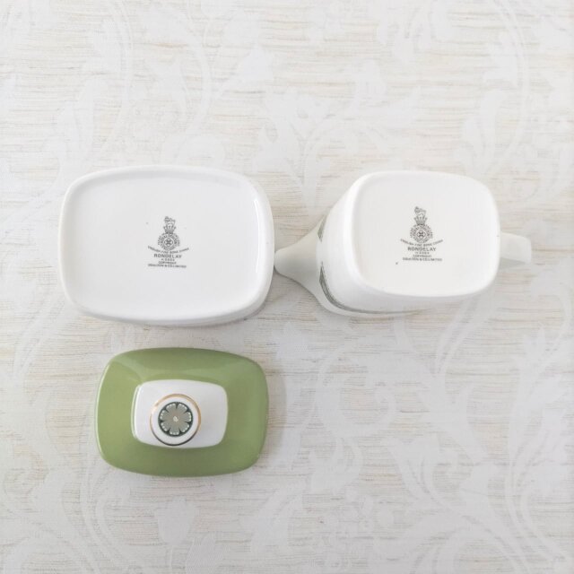 Royal Doulton｜Rondelay｜ロイヤルドルトン｜ティーポットセット＋皿