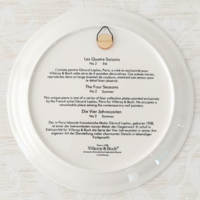 Villeroy & Boch｜The Four Seasons｜Summer｜飾り皿｜ヴィンテージ