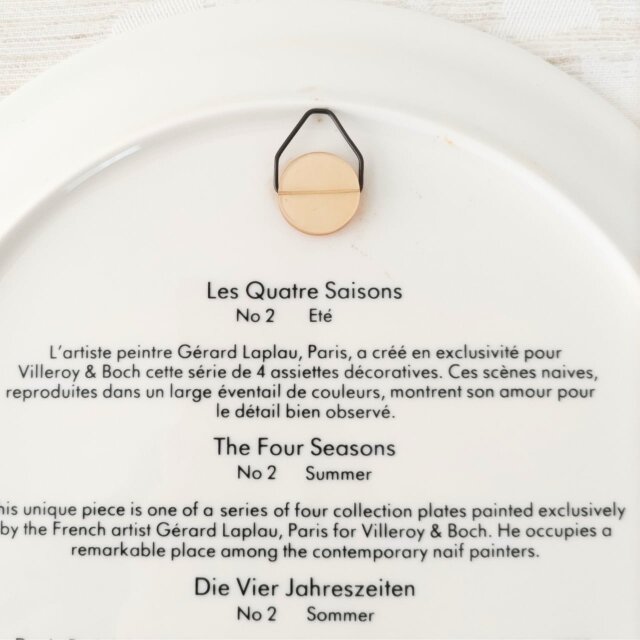 Villeroy & Boch｜The Four Seasons｜Summer｜飾り皿｜ヴィンテージ