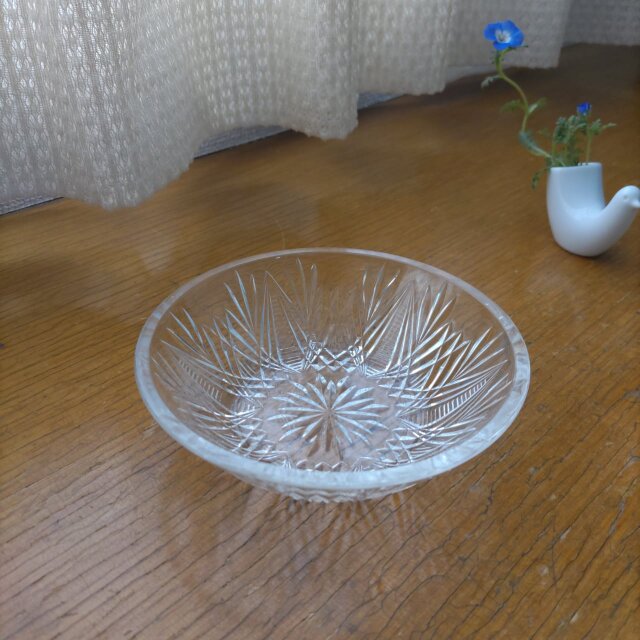 霜柱｜プレス｜ガラス｜ボウル｜氷コップ｜昭和レトロ｜日本 | iichi