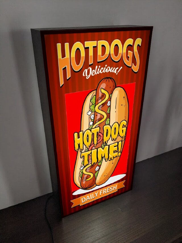 Lサイズ】ホットドック サンドイッチ 店舗 屋台 キッチンカー 照明