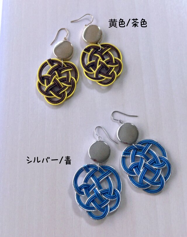 亀子結び水引ピアス | iichi 日々の暮らしを心地よくするハンドメイド