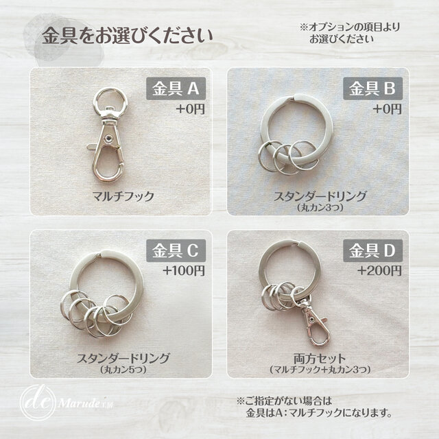 春の新作【ティアレ・オレンジ】栃木レザーの名入れリールキーホルダー