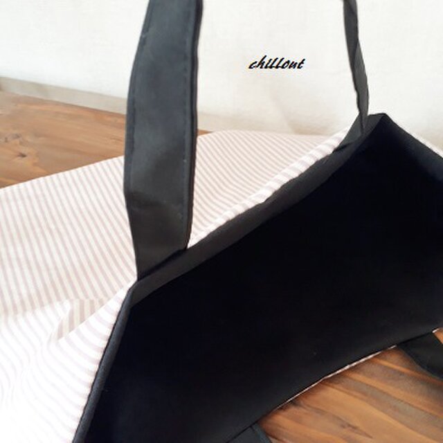 入園・入学】入園レッスンバッグ：ピンクストライプ【0513】 | iichi