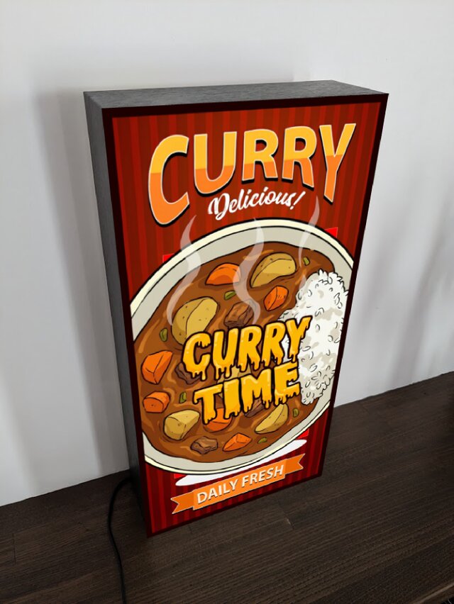 オーダー無料 Lサイズ】カレー スパイス インド料理 店舗 自宅 照明