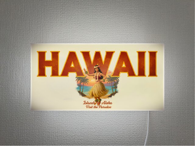 オーダー無料】HAWAII アロハ ハワイ フラダンス 店舗 レトロ 壁掛け