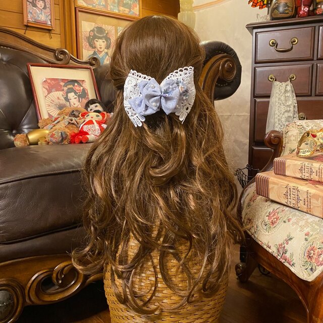 着物リメイク おりぼん ティアラ ヘッドドレス ヘアアクセサリー 和洋