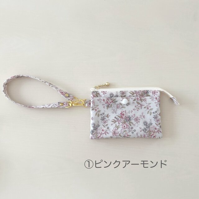 お札3つ折り】4ポケットミニ財布ポーチ＊リバティ Love Posies | iichi