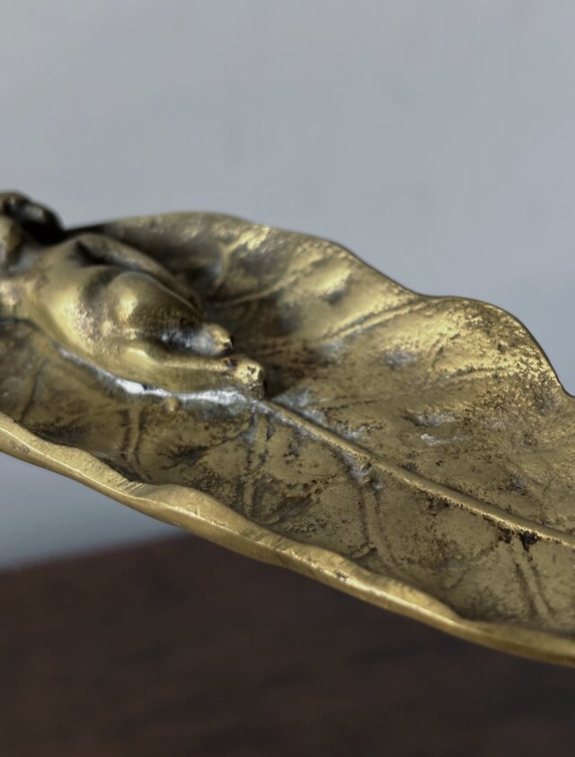 ヴィドポッシュ ブロンズ 天使 トレイ フランス アンティーク 0502488