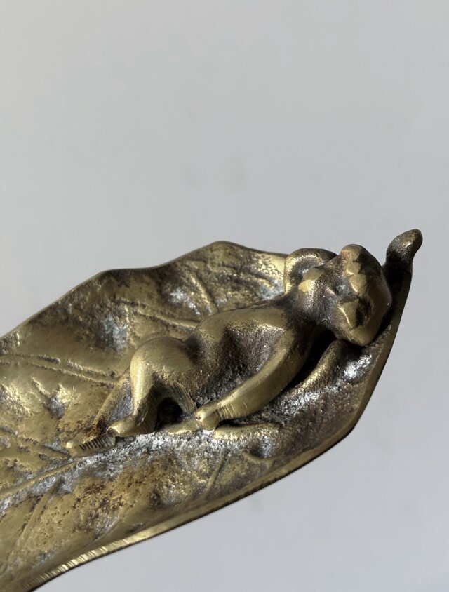 ヴィドポッシュ ブロンズ 天使 トレイ フランス アンティーク 0502488