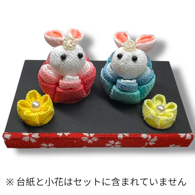 【 うさぎ雛と毬の吊るし飾り 】ちりめん細工 さげもん ひな祭り 桃の節句 春 リュウコドウ つるし飾り ひな祭り さげもん飾り 雛飾り ちりめんや