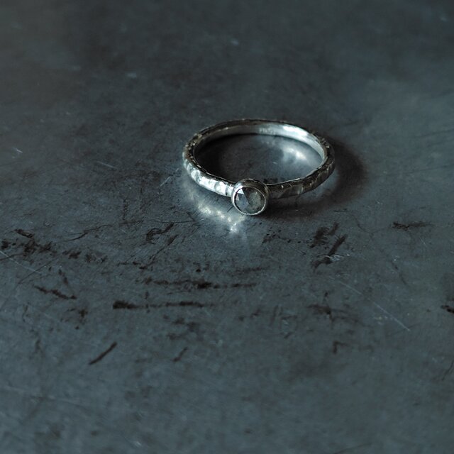 グレーダイヤモンドシルバーリング#12.5 | iichi 日々の暮らしを
