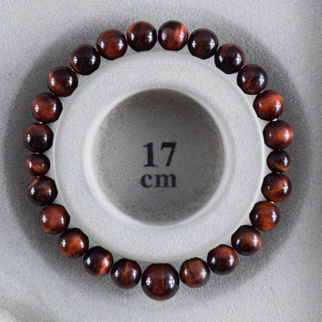 8mm 赤虎眼石 ブレスレット レッド タイガーアイ 京都 天然石 数珠