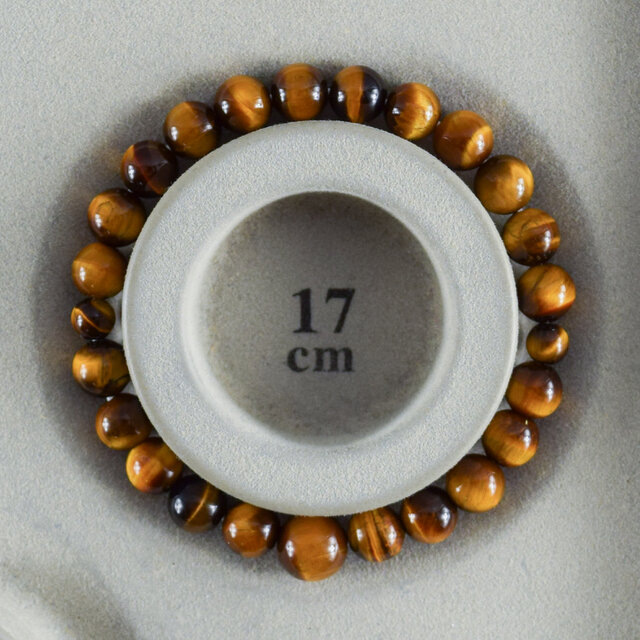 8mm 茶虎眼石 ブレスレット ブラウン タイガーアイ 京都 天然石 UDA44