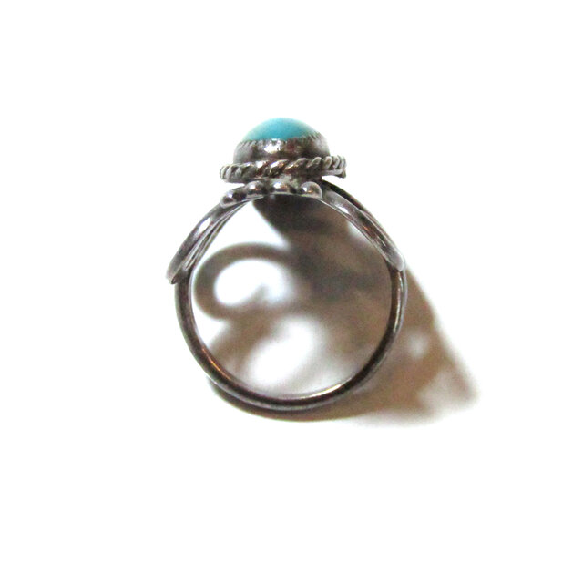 Vintage Triple Turquoise Silver 925 Indian Jewelry Ring | iichi Vintage Triple Turquoise Silver 925 Indian Jewelry Ring | iichi