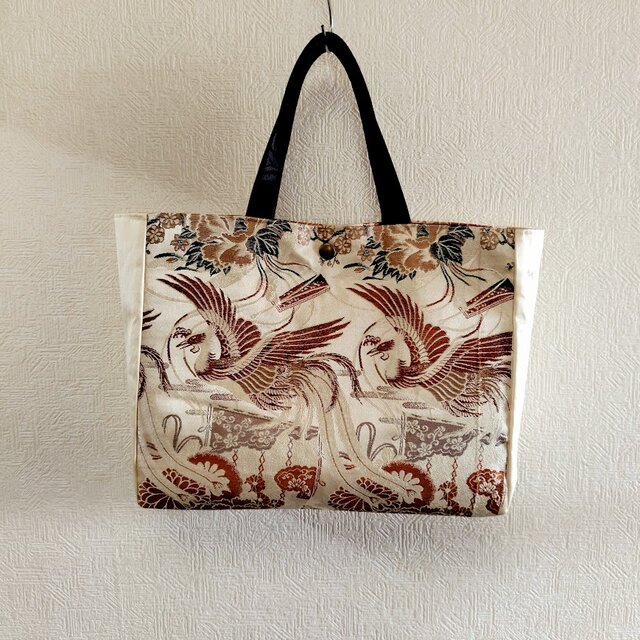 ☆鳳凰の袋帯のリメイク・バッグ☆着物だけでなく普段使いに☆裏地あり