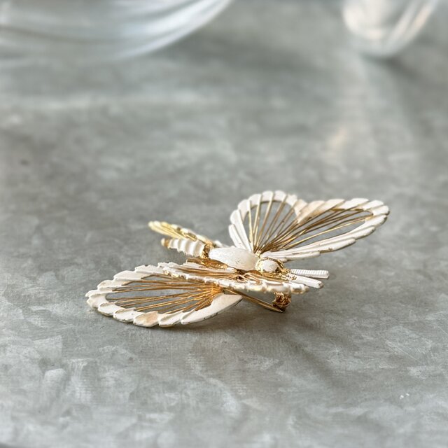 SCM48-【 MONET 】モネ・ヴィンテージブローチ Butterfly Enamel