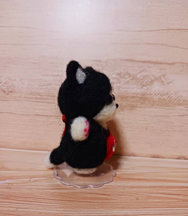 羊毛フェルト ハムスター＆ハチ猫ちゃんセット トム＆ジェリーじゃない